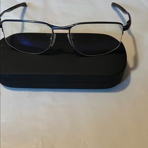 Oakley Men's Glasses with Blue and Black Frame